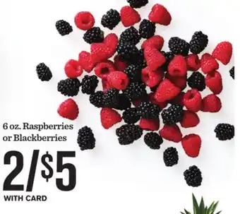 Mariano's 6 oz. Raspberries or Blackberries offer