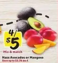 Winn Dixie Hass Avocados or Mangoes offer