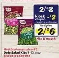 Winn Dixie Dole Salad Kits offer