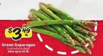 Winn Dixie Green Asparagus offer