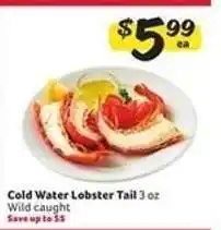Winn Dixie Cold Water Lobster Tail offer