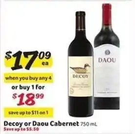 Winn Dixie Decoy or Daou Cabernet offer