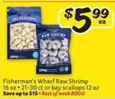 Winn Dixie Fisherman's Wharf Raw Shrimp offer