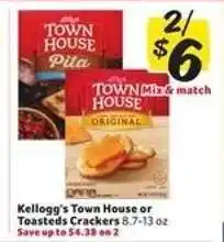 Winn Dixie Kellogg's Town House or Toasteds Crackers offer