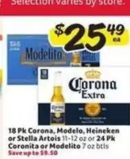Winn Dixie Corona, Modelo, Heineken or Stella Artois offer