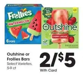 Kroger Outshine or Frollies Bars offer