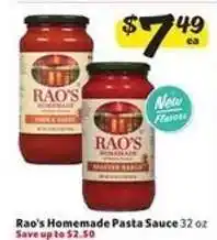 Winn Dixie Rao's Homemade Pasta Sauce offer