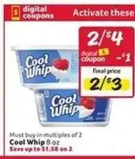 Winn Dixie Cool Whip offer