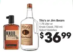 Kroger Tito's or Jim Beam offer