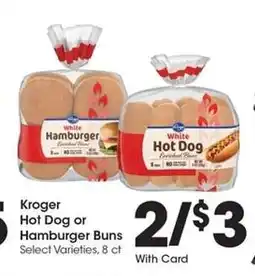 Kroger Kroger Hot Dog or Hamburger Buns offer