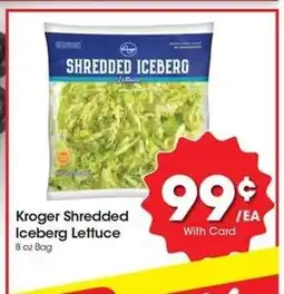 Kroger Kroger Shredded Iceberg Lettuce offer