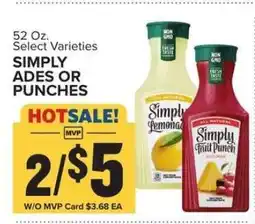 Food Lion Simply Ades or Punches offer