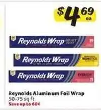 Winn Dixie Reynolds Aluminum Foil Wrap offer