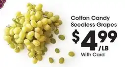 Kroger Cotton Candy Seedless Grapes offer