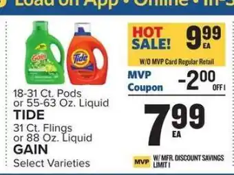 Food Lion Tide/Gain Detergent offer