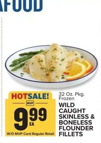 Food Lion Wild Caught Skinless & Boneless Flounder Fillets offer
