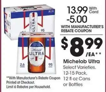 Kroger Michelob Ultra offer