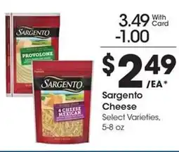 Kroger Sargento Cheese offer