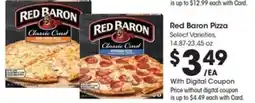 Kroger Red Baron Pizza offer