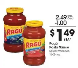 Kroger Ragú Pasta Sauce offer