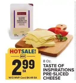 Food Lion Taste of Inspirations Pre-Sliced Cheese offer