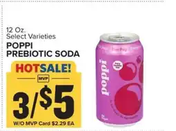 Food Lion Poppi Prebiotic Soda offer
