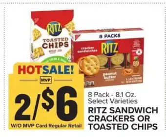 Food Lion Ritz Sandwich Crackers or Toasted Chips offer