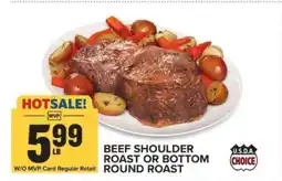 Food Lion Beef Shoulder Roast or Bottom Round Roast offer