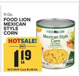 Food Lion FOOD LION MEXICAN STYLE CORN offer