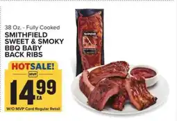 Food Lion Smithfield Sweet & Smoky BBQ Baby Back Ribs offer