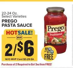 Food Lion Prego Pasta Sauce offer
