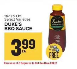 Food Lion Duke's BBQ Sauce offer