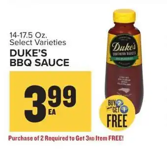 Food Lion Duke's BBQ Sauce offer