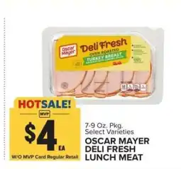 Food Lion Oscar Mayer Deli Fresh Lunch Meat offer