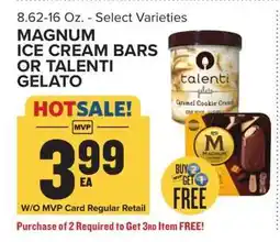 Food Lion Magnum Ice Cream Bars or Talenti Gelato offer