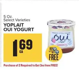 Food Lion Yoplait Oui Yogurt offer