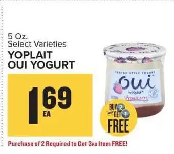 Food Lion Yoplait Oui Yogurt offer