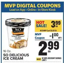 Food Lion SO DELICIOUS ICE CREAM offer