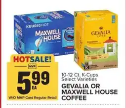 Food Lion Gevalia or Maxwell House Coffee offer