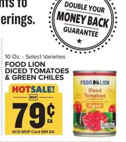 Food Lion FOOD LION DICED TOMATOES & GREEN CHILES offer