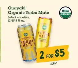 Sprouts Farmers Market Guayaki Organic Yerba Mate offer