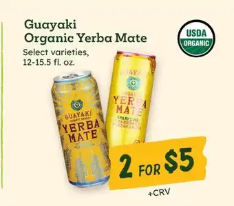 Sprouts Farmers Market Guayaki Organic Yerba Mate offer