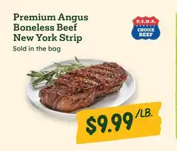 Sprouts Farmers Market Premium Angus Boneless Beef New York Strip offer