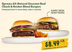 Sprouts Farmers Market Sprouts All-Natural Gourmet Beef Chuck & Brisket Blend Burgers offer