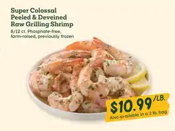 Sprouts Farmers Market Super Colossal Peeled & Deveined Raw Grilling Shrimp offer