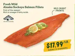 Sprouts Farmers Market Fresh Wild Alaska Sockeye Salmon Fillets offer
