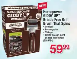 Ace Hardware Horsepower GIDDY UP Bristle Free Grill Brush That Spins offer