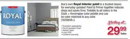 Ace Hardware Royal Interior paint offer