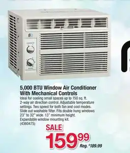 Ace Hardware Perfect Aire 5,000 BTU Window Air Conditioner With Mechanical Controls offer