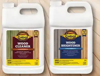 Ace Hardware Cabot Wood Cleaner or Wood Brightener, 1 Gal offer